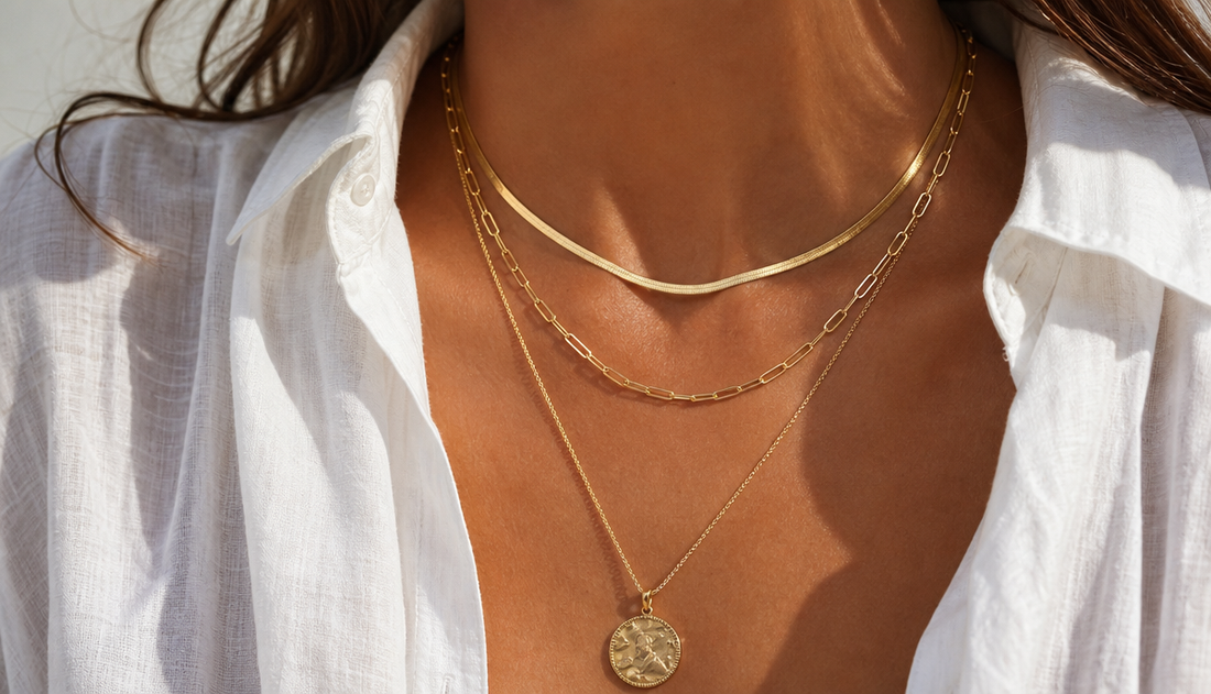 How to Layer Gold Necklaces Like a Pro (Without the Tangles)
