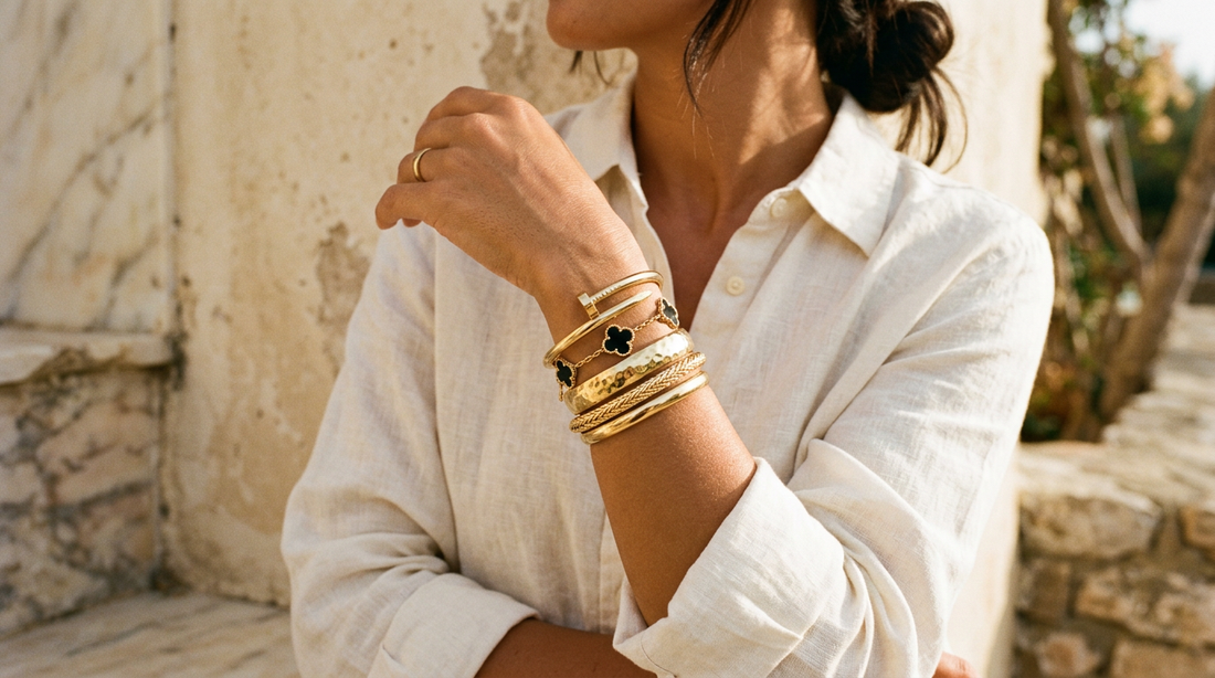 Chunky Bangle Stacking: How to Wear Heavyweight Bracelets Daily Without Looking Overdone